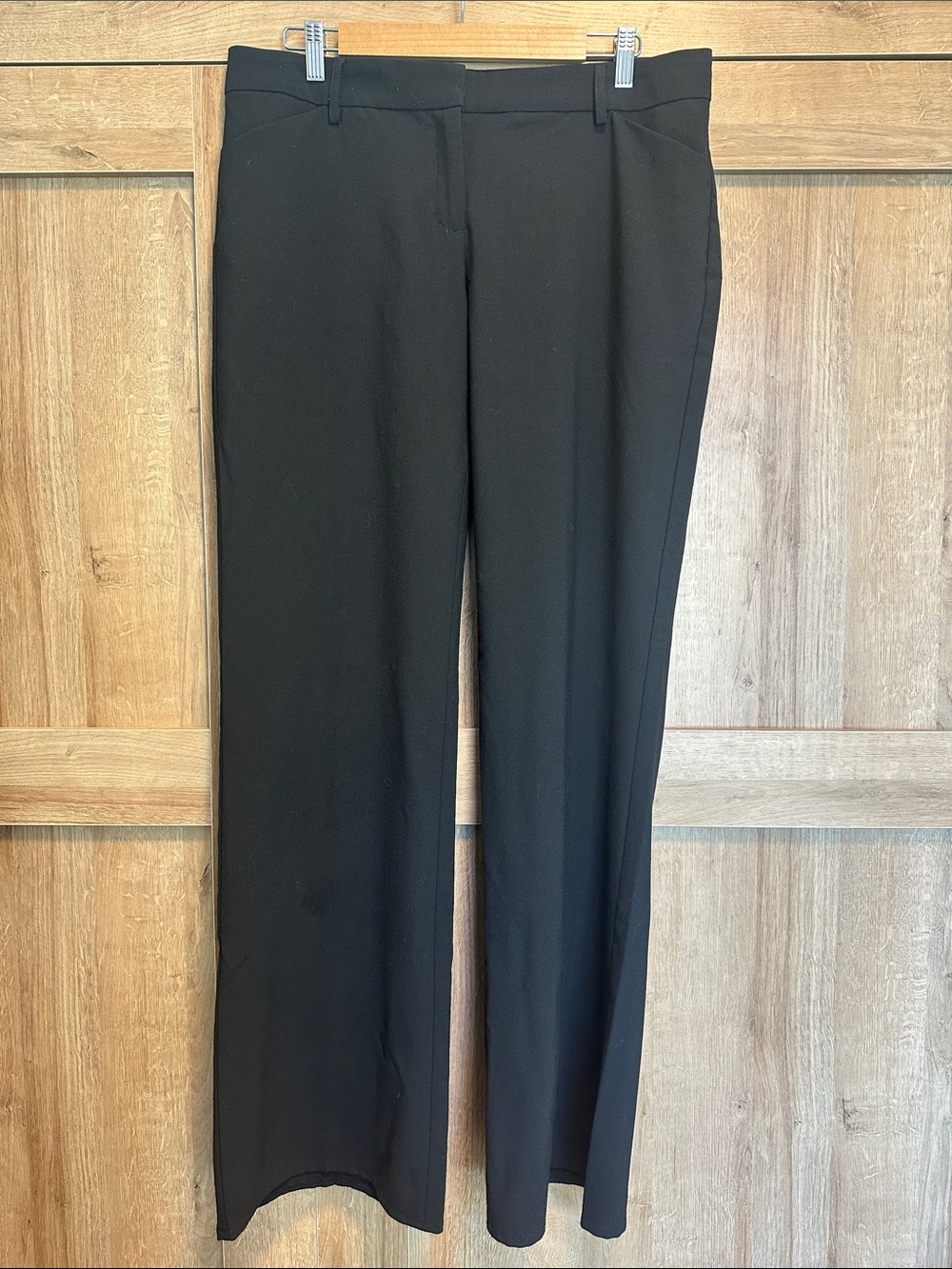 Express “Editor” Black Straight-Leg Dress Pants - 12L